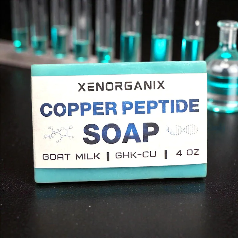 Goat Milk 4oz Soap Bar 4% GHK-CU Copper Peptides